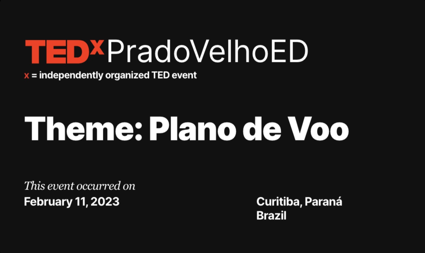TEDx Velho Prado 2023